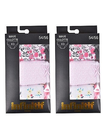 Cuecas Mulher INFINITIF MAXI Algodão - Pack de 6