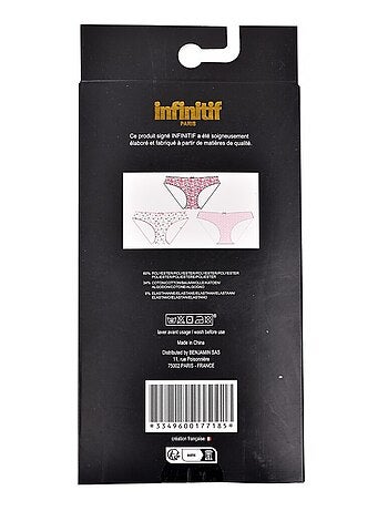 Cuecas Mulher INFINITIF MAXI Algodão - Pack de 6