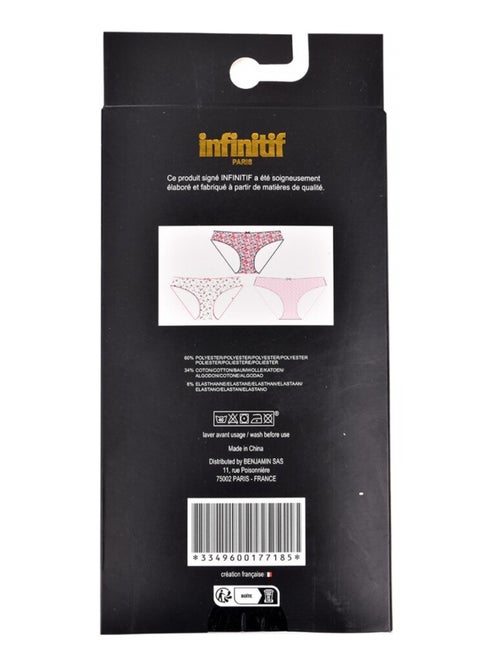 Cuecas Mulher INFINITIF MAXI Algodão - Pack de 6 - Kiabi Cuecas Mulher INFINITIF MAXI Algodão - Pack de 6 - Kiabi