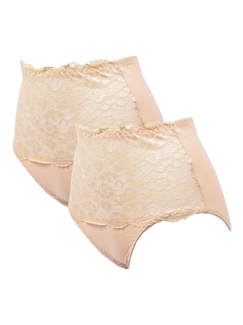 Cuecas Mulher KINDY - Pack de 2 Castanho - Kiabi