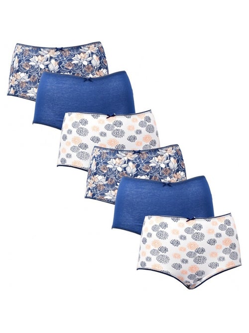 Cuecas Mulher MAXI TWINDAY Fantasias - Pack de 6 - Kiabi Cuecas Mulher MAXI TWINDAY Fantasias - Pack de 6 - Kiabi