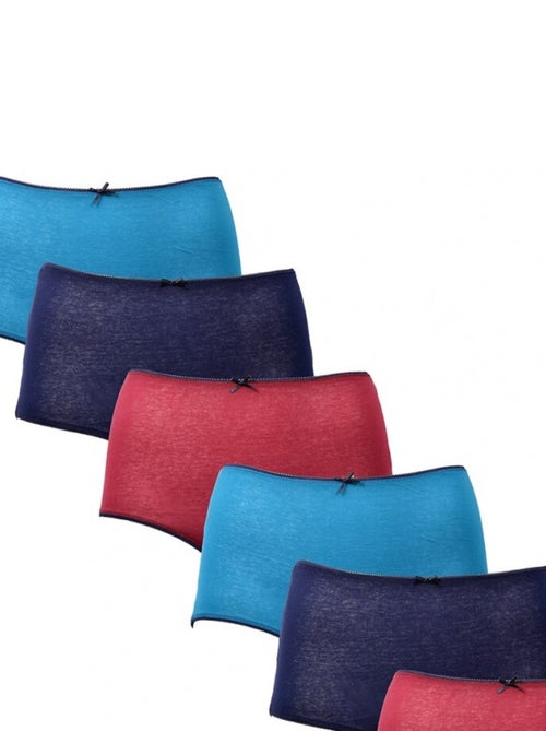 Cuecas Mulher MAXI TWINDAY Fantasias - Pack de 6 - Kiabi Cuecas Mulher MAXI TWINDAY Fantasias - Pack de 6 - Kiabi