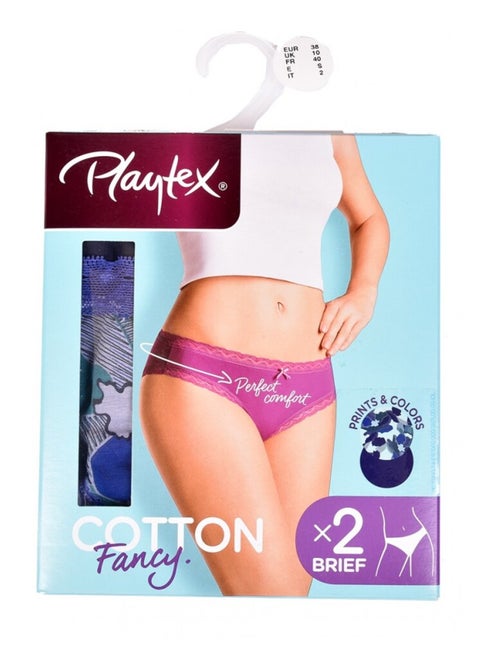Cuecas Mulher PLAYTEX - Pack de 2 - Kiabi Cuecas Mulher PLAYTEX - Pack de 2 - Kiabi