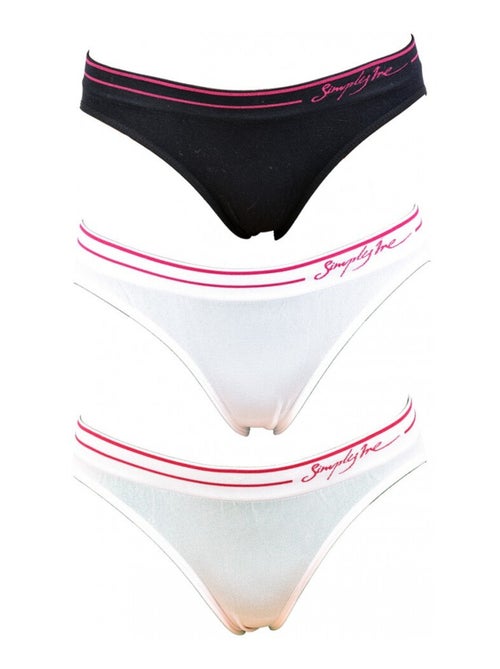 Cuecas Mulher SIMPLY ME - Pack de 3 - Kiabi Cuecas Mulher SIMPLY ME - Pack de 3 - Kiabi