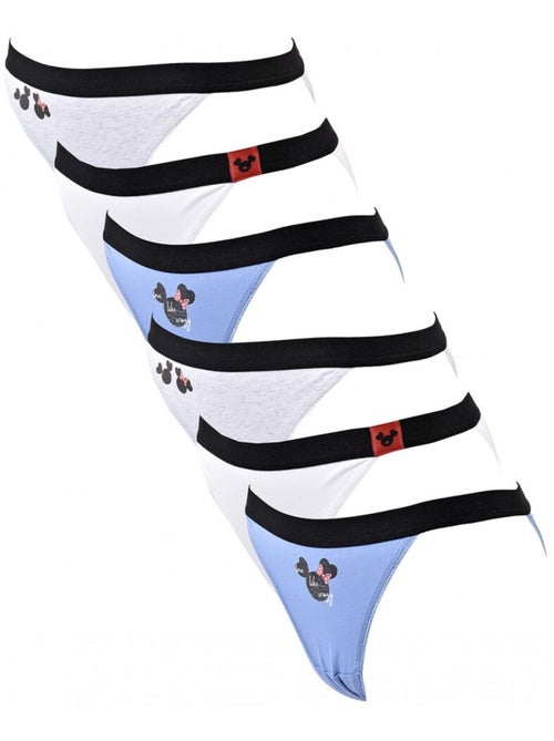 Cuecas Mulher TRESS - Pack de 6 - Kiabi Cuecas Mulher TRESS - Pack de 6 - Kiabi