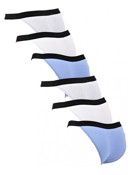 Cuecas Mulher TRESS - Pack de 6 - Kiabi Cuecas Mulher TRESS - Pack de 6 - Kiabi