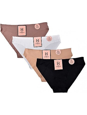 Cuecas mulher ultra conforto corte laser - pack