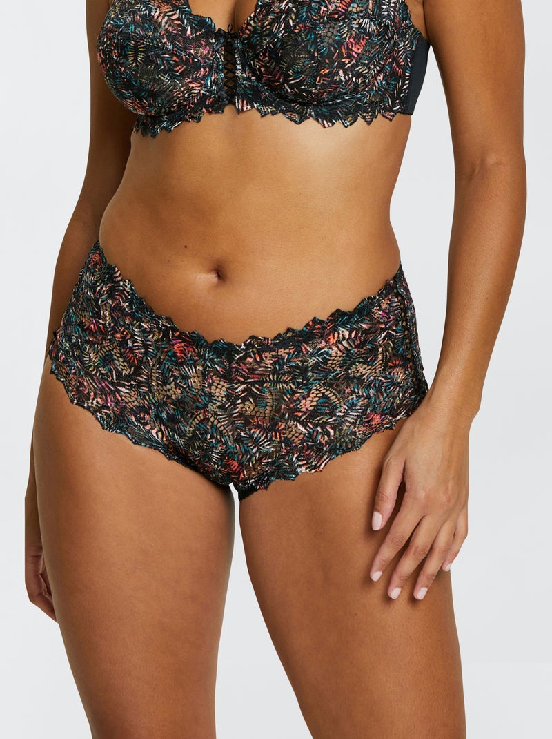 Cuecas para mulher Arum de renda 'Sans Complexe' PRETO - Kiabi