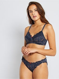 Cuecas para mulher bloomer estampadas - Kiabi