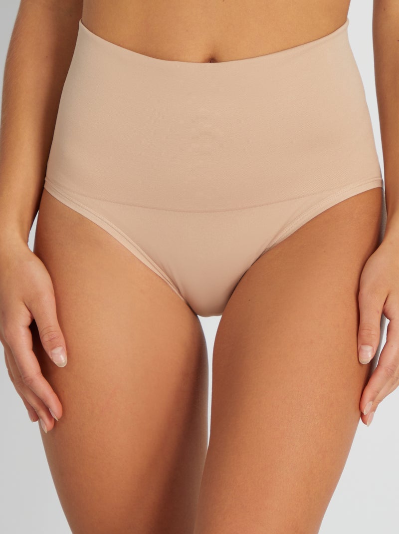 Cuecas para mulher com cintura subida adelgaçantes ROSA - Kiabi