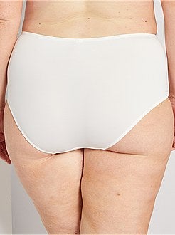 Cuecas para mulher com cintura subida em renda - Kiabi