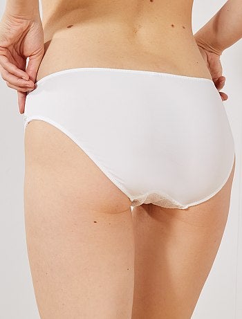 Cuecas para mulher com parte de trás em microfibra - Kiabi
