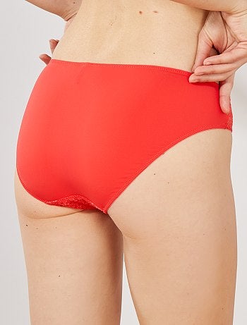 Cuecas para mulher com parte de trás em microfibra - Kiabi