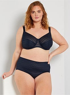 Cuecas para mulher de cintura subida em renda - Kiabi