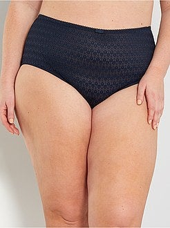 Cuecas para mulher de cintura subida em renda - Kiabi