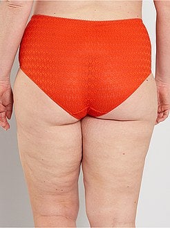 Cuecas para mulher de cintura subida em renda - Kiabi