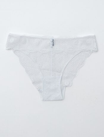 Cuecas para mulher de renda ajurada florida