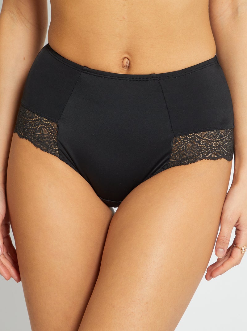 Cuecas para mulher 'DIM' barriga lisa ecodim Preto - Kiabi