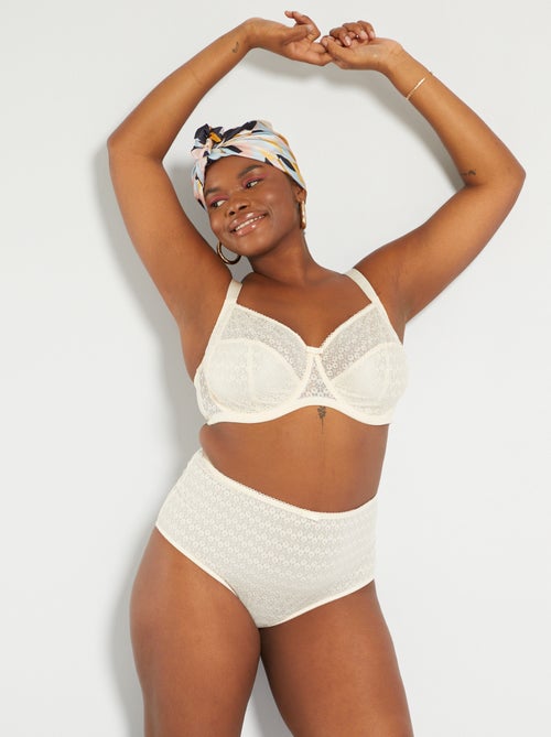 Cuecas para mulher em renda - Kiabi