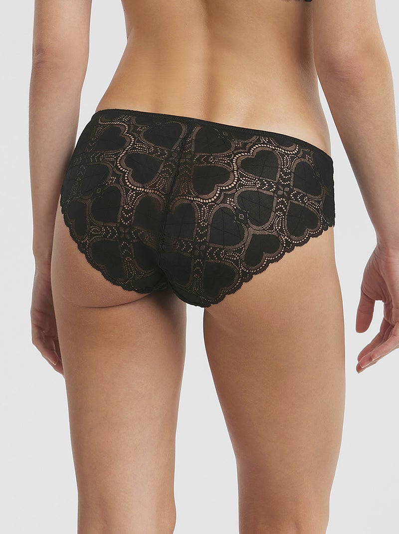 Cuecas para mulher em renda 'DIM' Preto - Kiabi