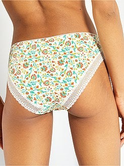 Cuecas para mulher estampadas - Kiabi