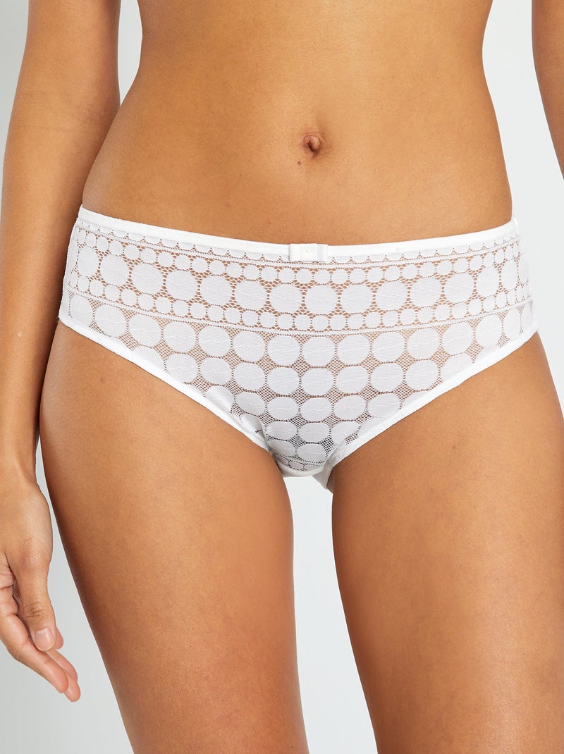 Cuecas para mulher Generous 'DIM' BRANCO - Kiabi