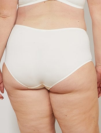 Lingerie tamanhos grandes - Cuecas para mulher micro e renda - Kiabi