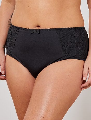 Cuecas para mulher micro e renda - Kiabi