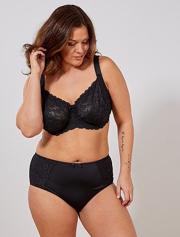 Cuecas para mulher micro e renda - Kiabi