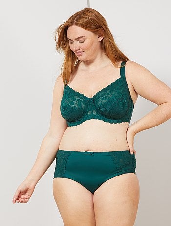 Cuecas para mulher micro e renda - Kiabi