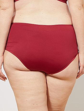 Lingerie tamanhos grandes - Cuecas para mulher micro e renda - Kiabi