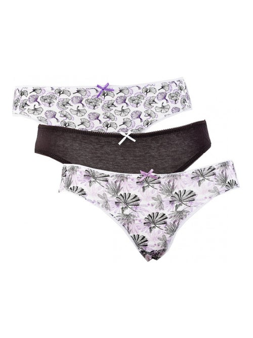 Cuecas para mulher TWINDAY - Pack de 3 - Kiabi Cuecas para mulher TWINDAY - Pack de 3 - Kiabi