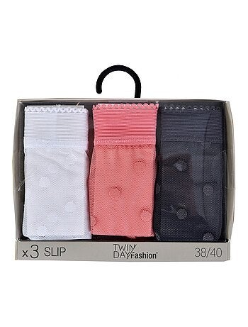 Cuecas para mulher TWINDAY - Pack de 3