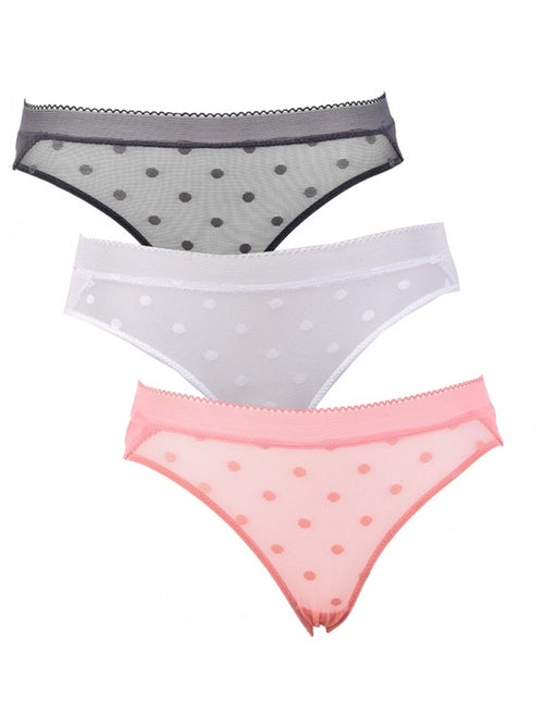 Cuecas para mulher TWINDAY - Pack de 3 - Kiabi Cuecas para mulher TWINDAY - Pack de 3 - Kiabi