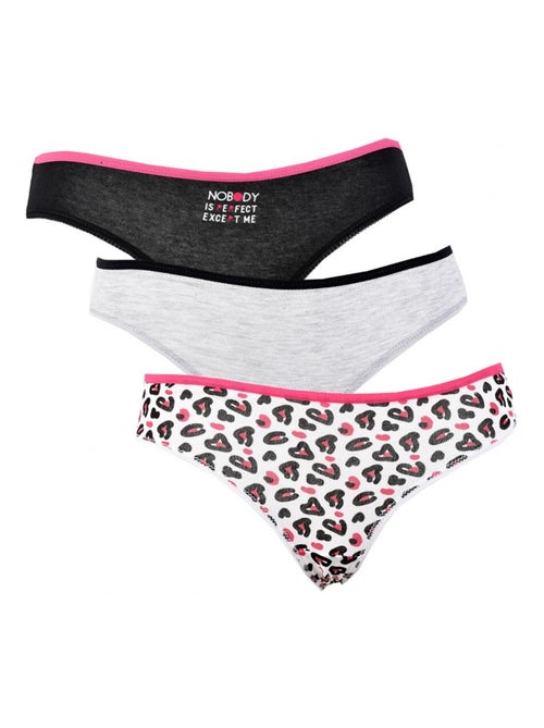 Cuecas para mulher TWINDAY - Pack de 3 - Kiabi Cuecas para mulher TWINDAY - Pack de 3 - Kiabi