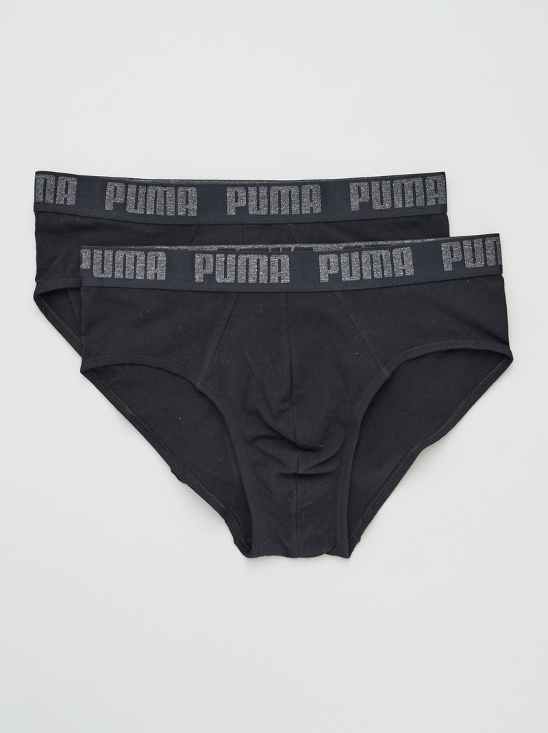 Cuecas 'Puma' - Lote de 2 PRETO - Kiabi