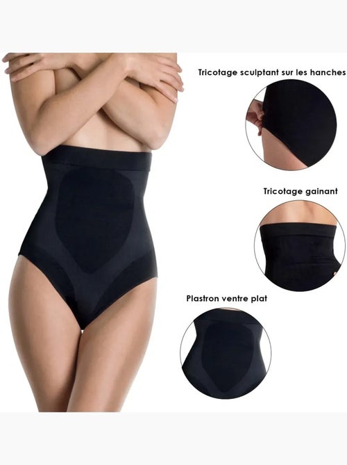 Culotte cinta modeladora com ativos emagrecedores - Kiabi