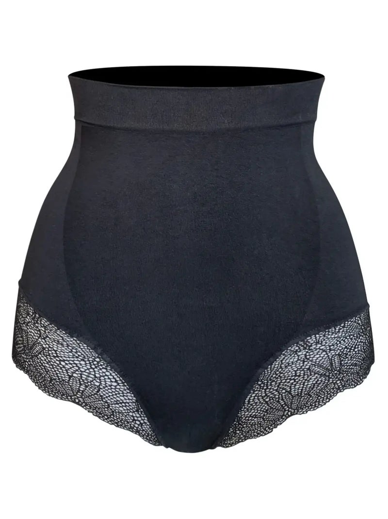 Culotte de renda emagrecedora ventre plano Preto - Kiabi