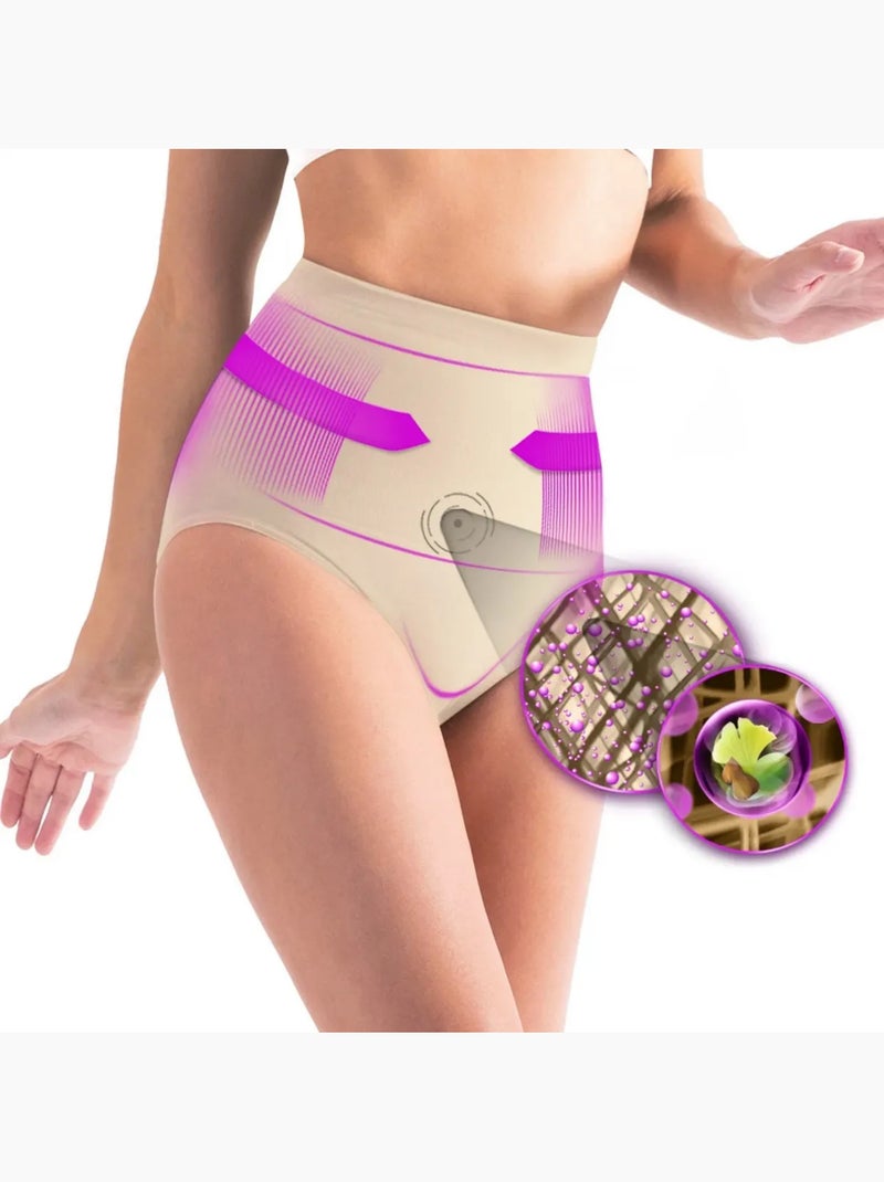 Culotte emagrecedora ventre liso Nude - Kiabi
