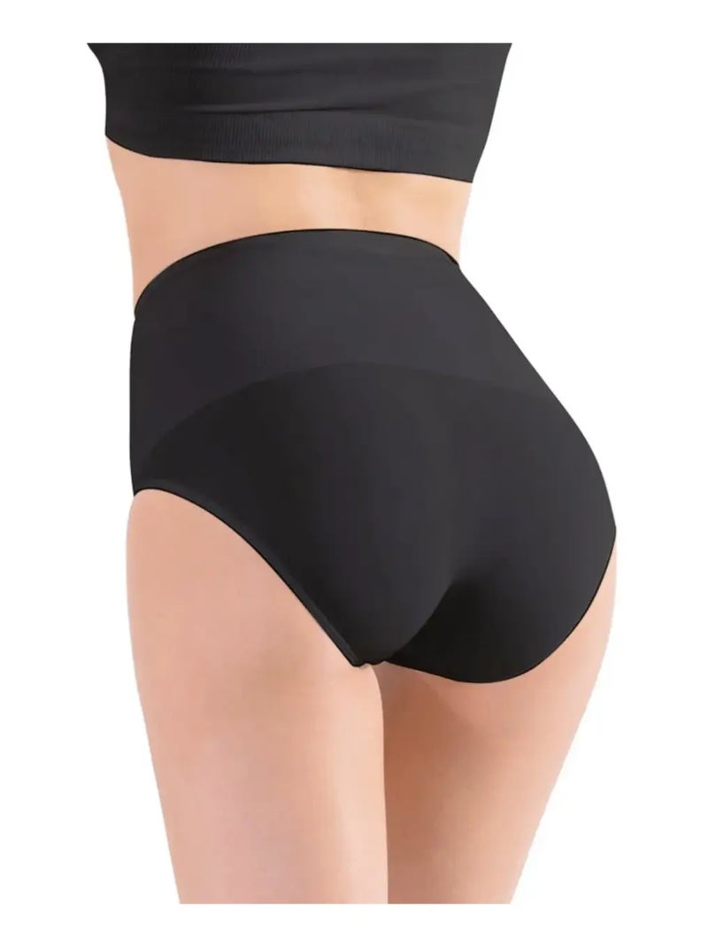 Culotte emagrecedora ventre liso Preto - Kiabi
