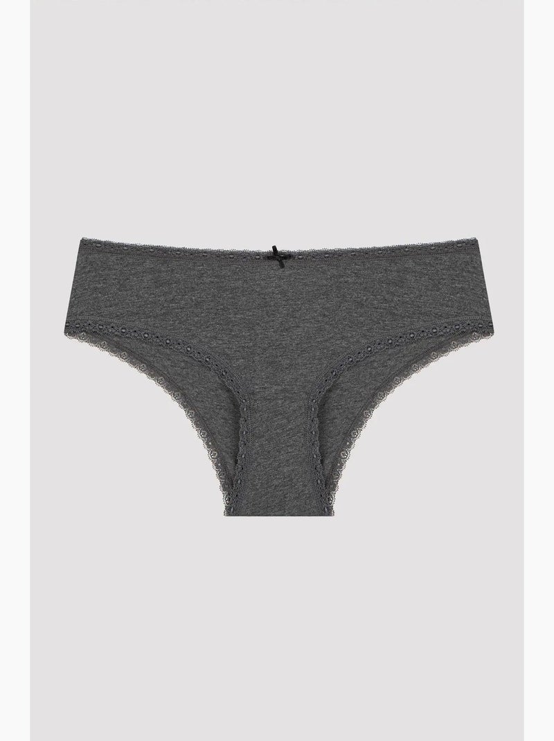 Daily lace cotton pack de 3 hipster penti Preto - Kiabi