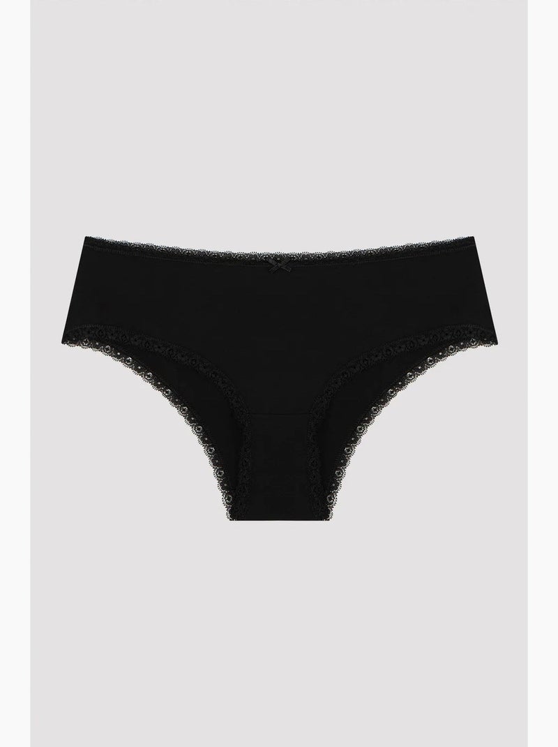 Daily lace cotton pack de 3 hipster penti Preto - Kiabi