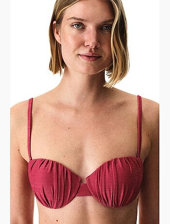 Dayana shell top de biquíni com brilho penti