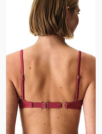 Dayana shell top de biquíni com brilho penti