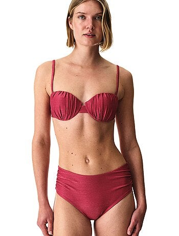 Dayana shell top de biquíni com brilho penti