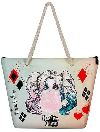 DC Comics Arlequina Mad Love Bolsa de Praia Soleil, Bege