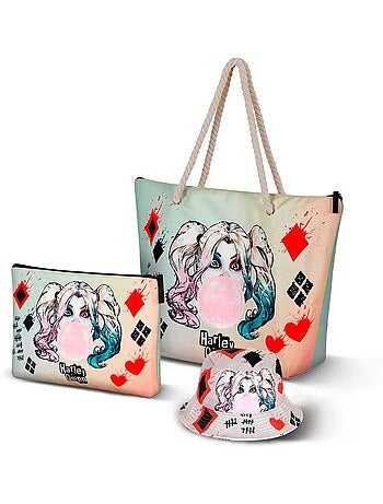 DC Comics Arlequina Mad Love Bolsa de Praia Soleil, Bege