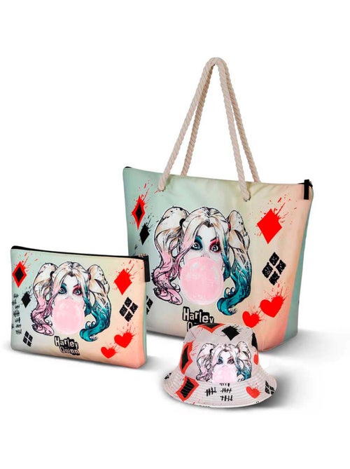 DC Comics Arlequina Mad Love Bolsa de Praia Soleil, Bege - Kiabi