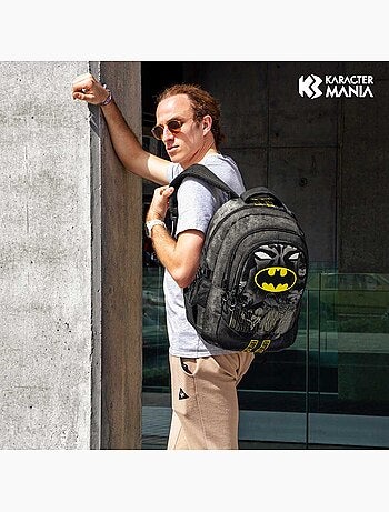 DC Comics Batman Caped Mochila Running PLUS, Preta