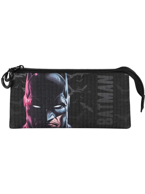 DC Comics Batman Face Estojo Triplo, Preta - Kiabi